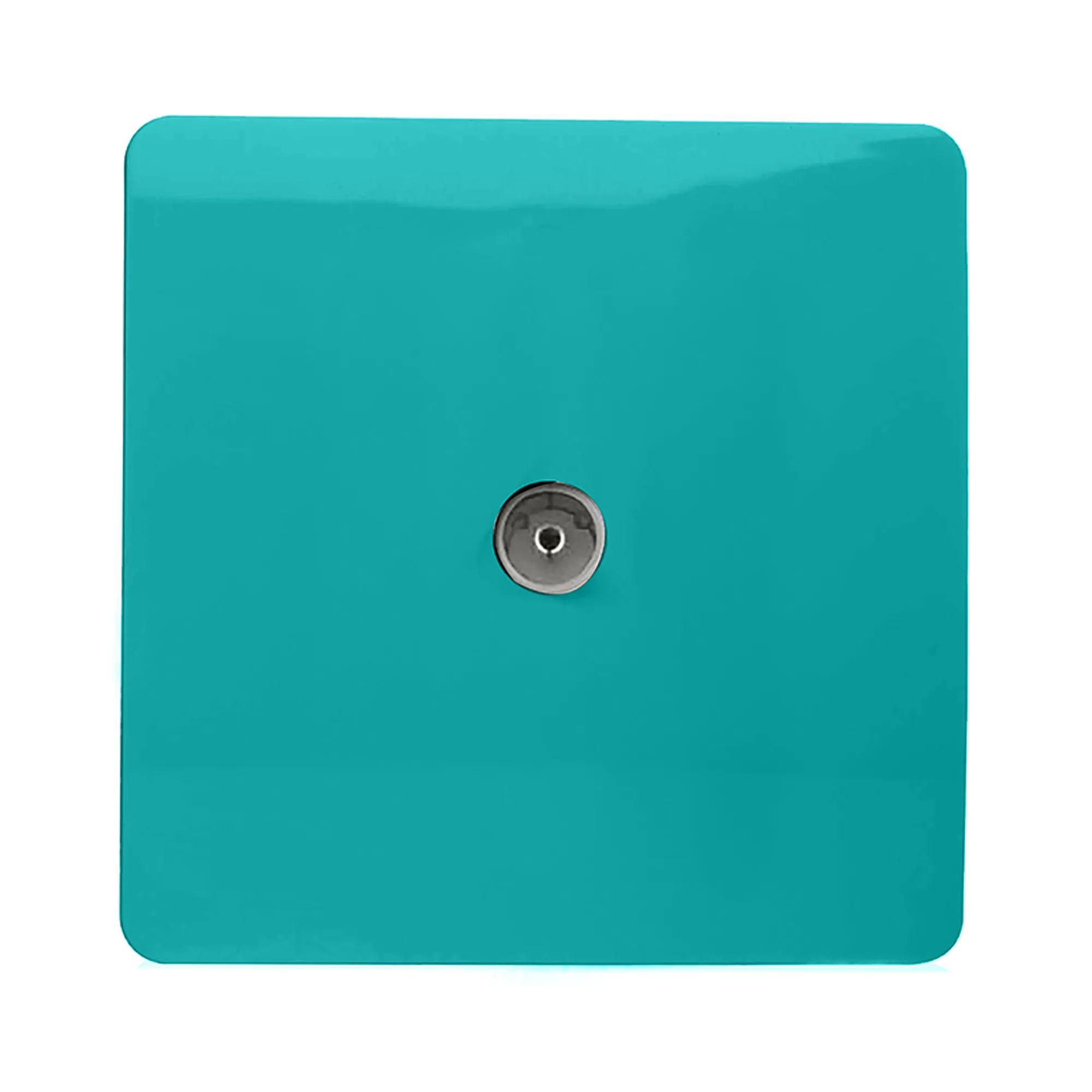 ART-TVSBT  TV Co-Axial 1 Gang Bright Teal